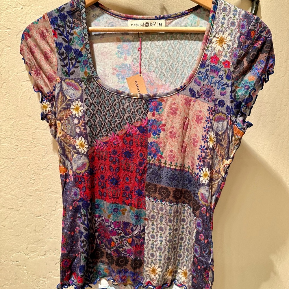 Natural Life Devon Cap-sleeve top
